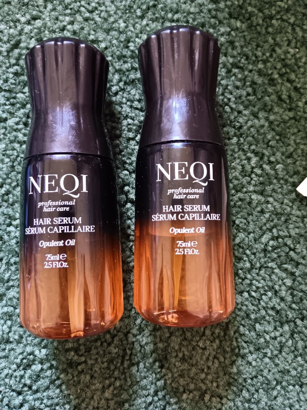 NEQI Hair Serum - Brown Amber Bottle (Set of 2) 2.5oz Each.